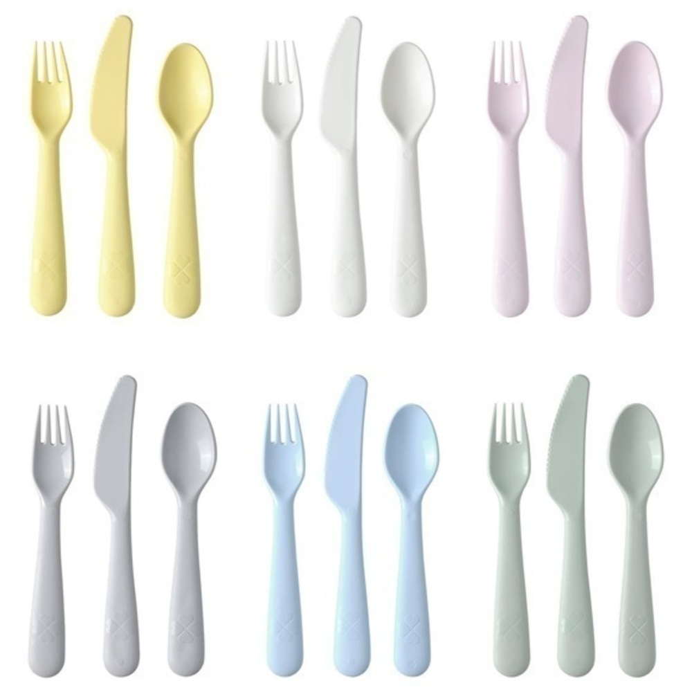 18 piece picnic IKEA KALAS Flatware Set Pastels